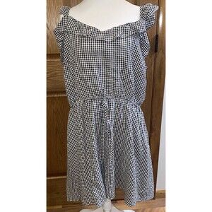 Andree By Unit Dress Women’s Size 2X Black White Festival Picnic Cute